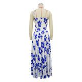 Bohemian Straps Two Piece Big Swing Skirts Set