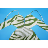 Sexy Lace-up Straps Long Printed Maxi Dresses