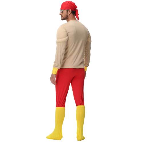 Mens Padded Muscle Chest Lifeguard Baywatch Book Week Costume