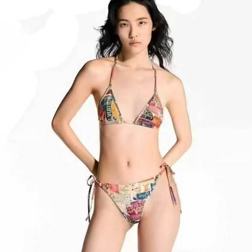Summer Beach Padded Printed Halter 2 Piece Bikini Swimwear