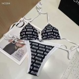 Summer Beach Padded Printed Halter 2 Piece Bikini Swimwear