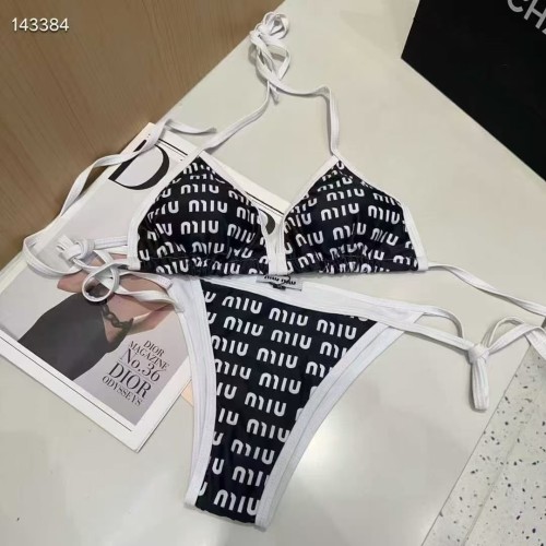 Summer Beach Padded Printed Halter 2 Piece Bikini Swimwear