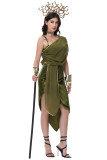 Halloween Adult Medusa Queen Costumes for Women Sexy Snake Womens Party Suit