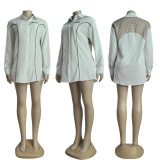 Summer Embroidery Loose Casual Lapel Shirt