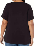 Casual Short Sleeve O Neck Labubu T-Shirt