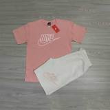 Summer High Quality Cotton Mens Print O Neck Sweatshirt Shorts Set