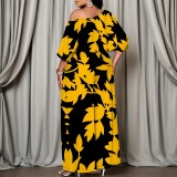 1 Piece Custom Casual Digital Printing Slanted Shoulders Two Piece Pant Set
