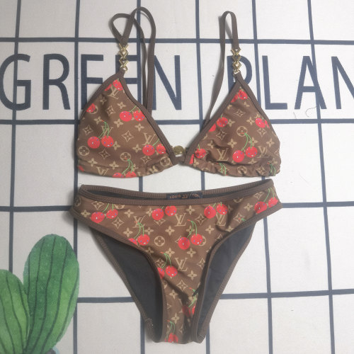 Summer Beach Padded Printed Halter 2 Piece Bikini Swimwear