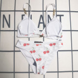 Summer Beach Padded Printed Halter 2 Piece Bikini Swimwear