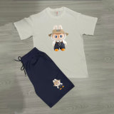 Cotton Cute Labubu The Monster Round Neck Sweatshirt Shorts Set