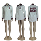 Women's Loose Casual Lapel Long Shirt