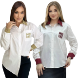 Women's Loose Casual Lapel Long Shirt