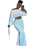 Casual Women's Solid Color Loose Webbing 2 Piece Set