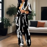 1 Piece Custom Casual Digital Printing V Neck Jumpsuits with Pockets