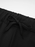 Women Capri Pants Cropped Drawstring Sweatpant Yoga Jogger Trousers with Pockets