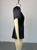 2025 Summer Stand Collar Single-Breasted High Waist Shirt Jacket Tops