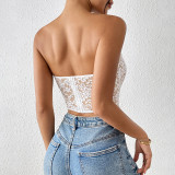 Lace Sexy Strapless Tube Top Slim All-match Tops