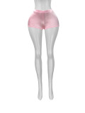 Stretch Satin Shiny Shorts