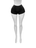 Stretch Satin Shiny Shorts