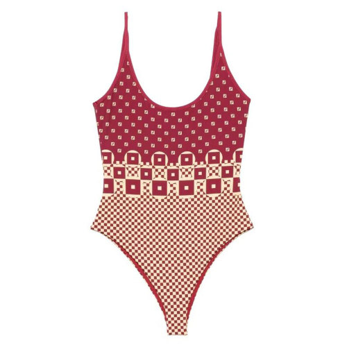 Summer Beach Padded Printed Straps Swimsuits