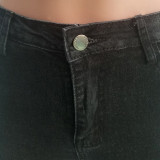 Women's Ripped Cut Out Destroyed Frayed Tassels Distressed Denim Jeans