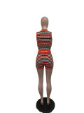 Women's 2 Piece Summer Outfit Crochet Button Down Tank Top Shorts Sets