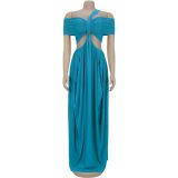 Women Sexy Strapless See-Through Mesh dress