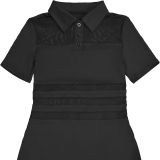 Sexy See-Through Mesh Turndown Collar Long Dresses