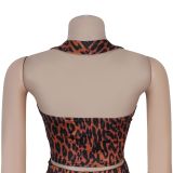 Summer 2 Piece Outfits Dressy Halter V Neck Crop Tops Blazer Vest Pants Sets