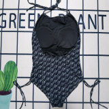 Summer Beach Padded Halter Backless Swimsuits