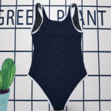Summer Beach Padded Jacquard Sleeveless Swimsuits