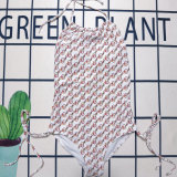 Summer Beach Padded Halter Backless Swimsuits