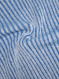 Casual Stripe Zipper Zipper Collar Outerwear