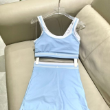 Casual Sleeveless Sportswear Vest Fitness Yoga Set