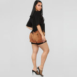 Fashion Printed Short Sleeve Sportswear Short Set