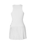 Summer Tank Striped Stretch Sleeveless Pleated A-line Athletic Sport Dresses