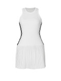 Summer Tank Striped Stretch Sleeveless Pleated A-line Athletic Sport Dresses
