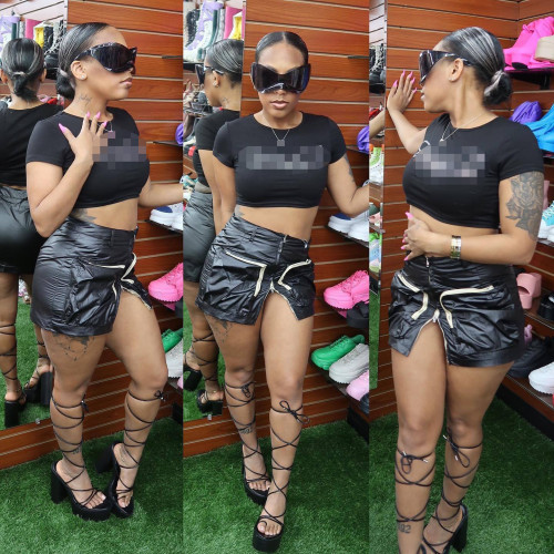 Street Solid Color Pocket Zipper Straight Patchwork Bottoms