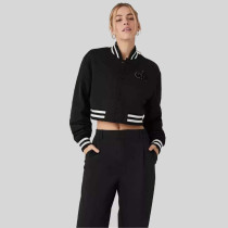Autumn Ladies' Embroidery Long Sleeve Single-breasted Baseball Jacket