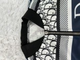 Outdoor Fashion Print Thread Zipper Two-piece Pant Set