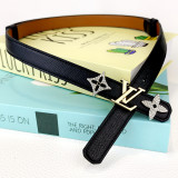 Premium Adjustable Leather Belt Rhinestone Buckle