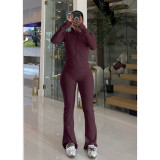 Yoga set, tight fitting quick drying fitness pocket zipper yoga suit, outdoor running sports set