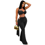 Sexy Summer strapless Strap Pants Set
