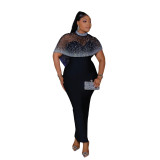 Dress and cloak two-piece set for women's clothing