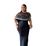 Dress and cloak two-piece set for women's clothing