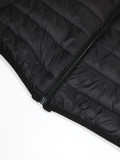 Black cotton jacket versatile slim fit short cotton jacket