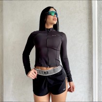 Fashion Quick-drying Sports Jacket Fitness Nude Yoga Outerwear