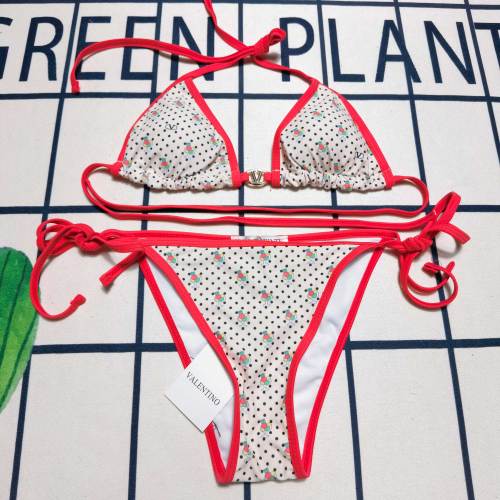 Summer Beach Padded Printed Straps Two Piece Bikini Swimwear