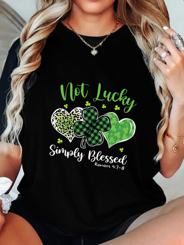 1 Piece Custom Black Casual Short Sleeve Print T-shirt