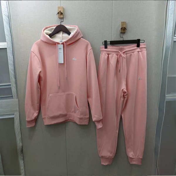 Autumn/Winter High Quality Cotton Thickened Mens Silver Logo Hoodie Sweatshirt Pant Set